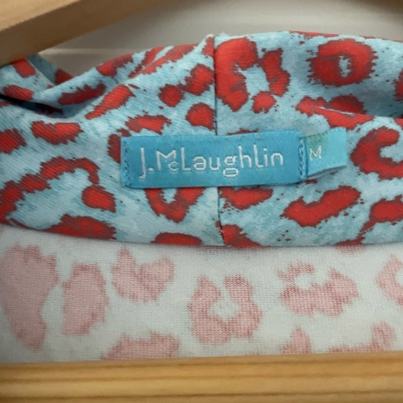 J. McLaughlin Panama Faux Wrap Catalina Cloth Dress Animal Print - Picture 9 of 9